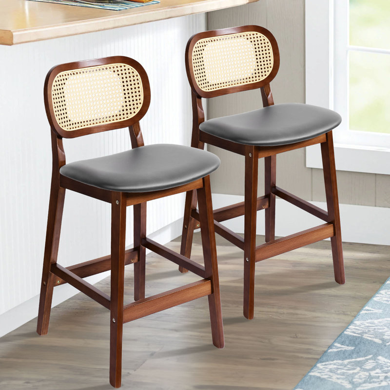Tabouret de bar 25 po, Gris, Brun, 1