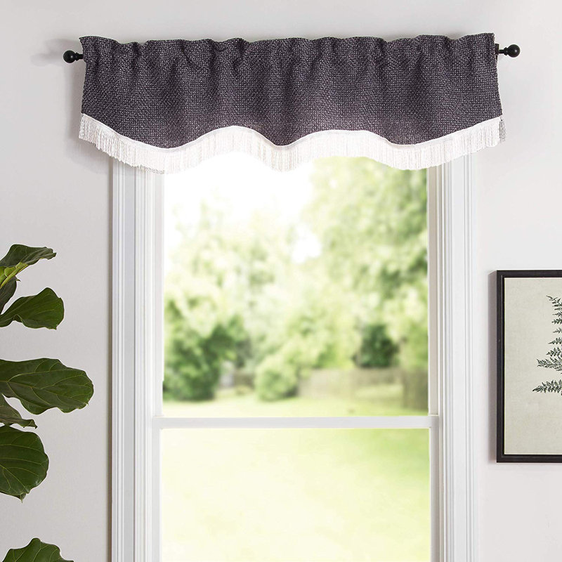 Clarkedale Tailored Window Valance, Purple