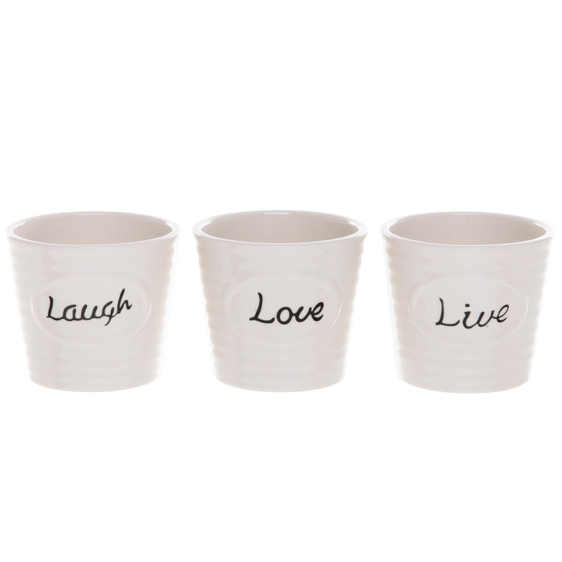 Ensemble de 3 pots à fleurs en céramique (ensemble de 3)