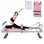 Pilates Reformer pliable pour la maison - Machine à Pilates rose avec ressorts pour appartements et gymnase