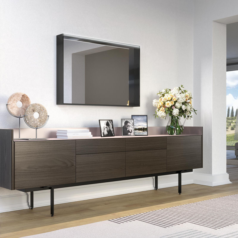 Genever Metal Wall Mirror, 100cm H x 75cm W