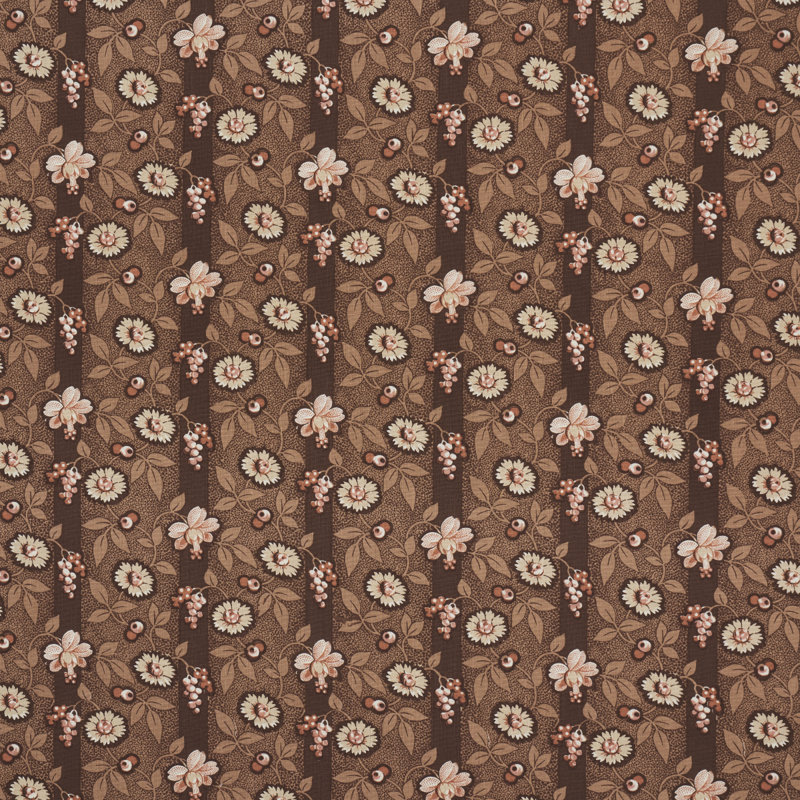 La Rue Stripe Fabric, Cognac
