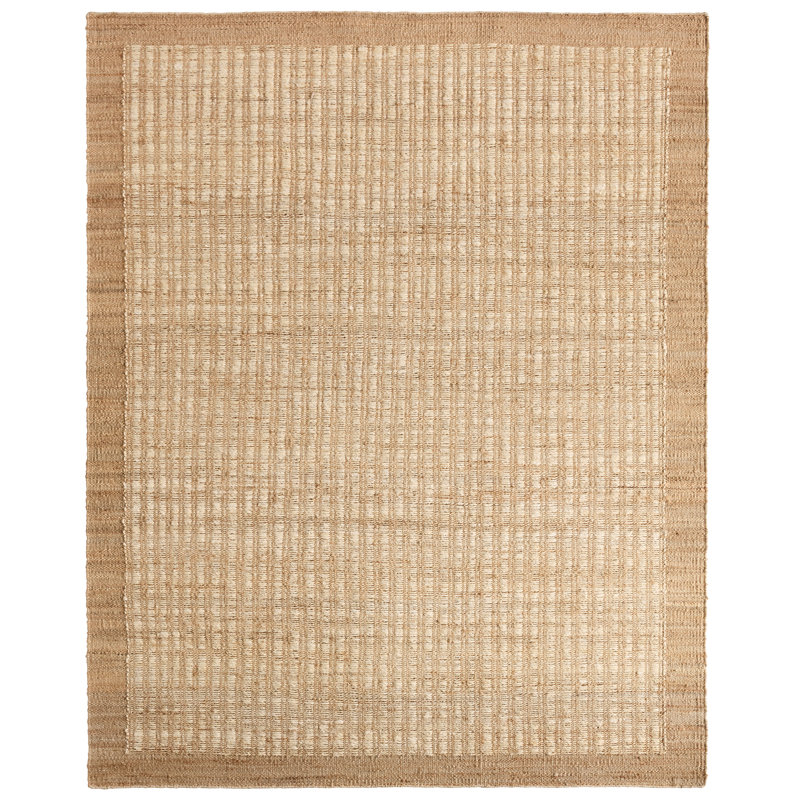 Jaipur Living Vitani SOS04 Handwoven Border Tan Area Rug (12'X15'), Rectangle 12' x 15'