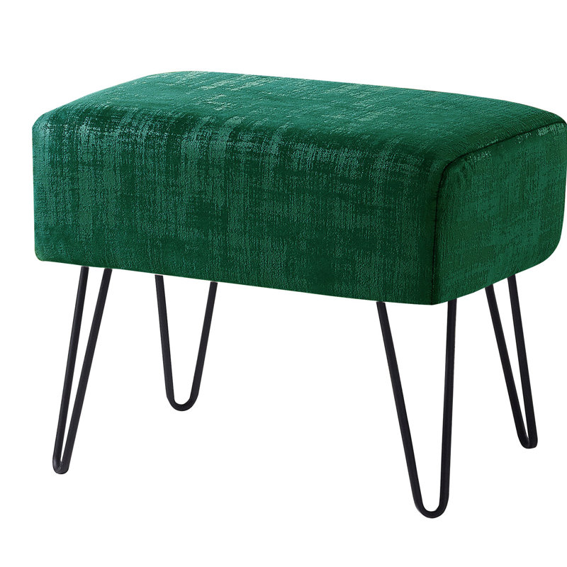 Alegre Velvet Ottoman, Eden Velvet