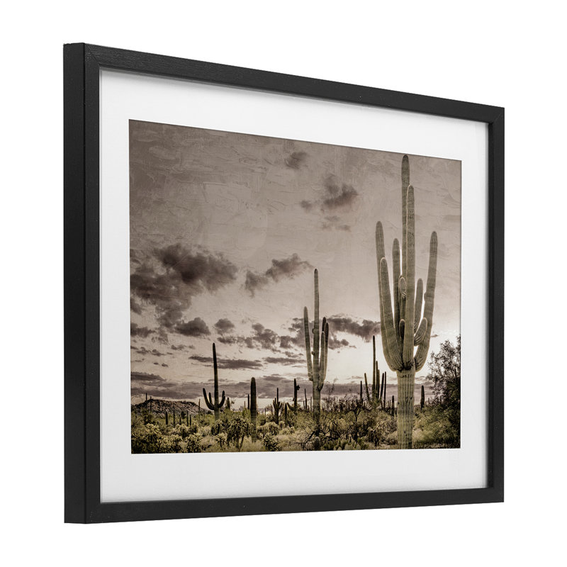 «Desert Sky Wilderness», reproduction encadrée sous verre, conception de Kim Allen, H 14 po x l 20 po