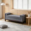 Grand repose-pieds rembourré en tissu avec coussins-298249906