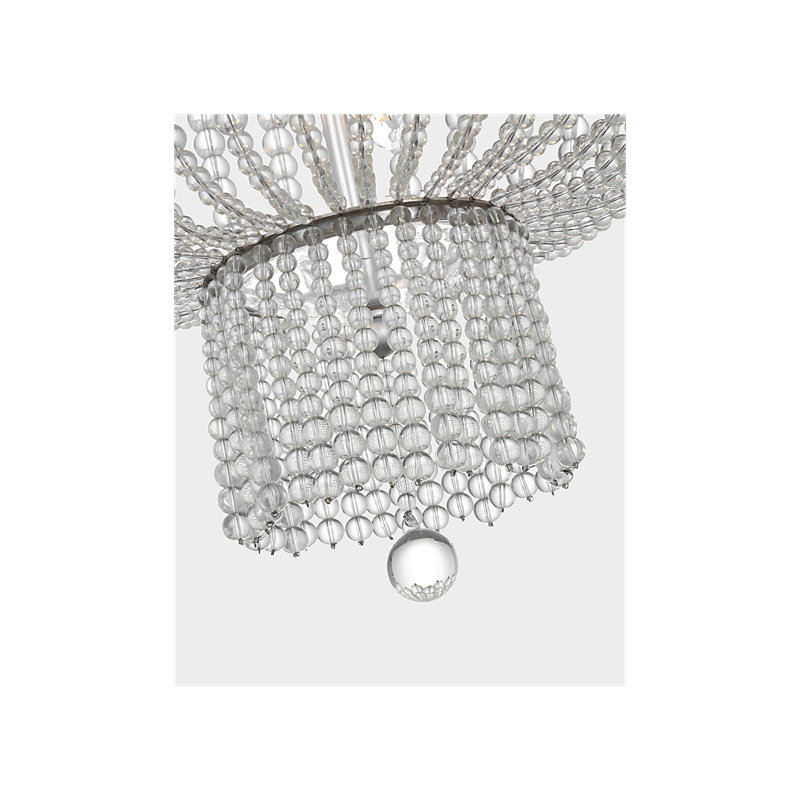 Aerin 18 - Light Chandelier, Clear, Burnished Silver Leaf
