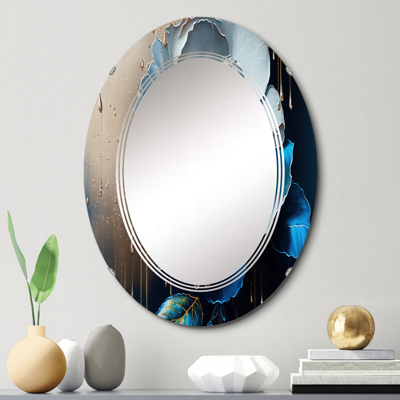 Miroir mural Palmo Vibrant Camellia, 30 po x 20 po