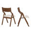 Chaise de salle à manger rembourrée pliante, peu encombrante, facile à transporter, salle à manger, paquet de 2