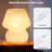 Haslom 7.25” Bedside Glass Mushroom Ambient Table Lamp, Bulb Included-141683150
