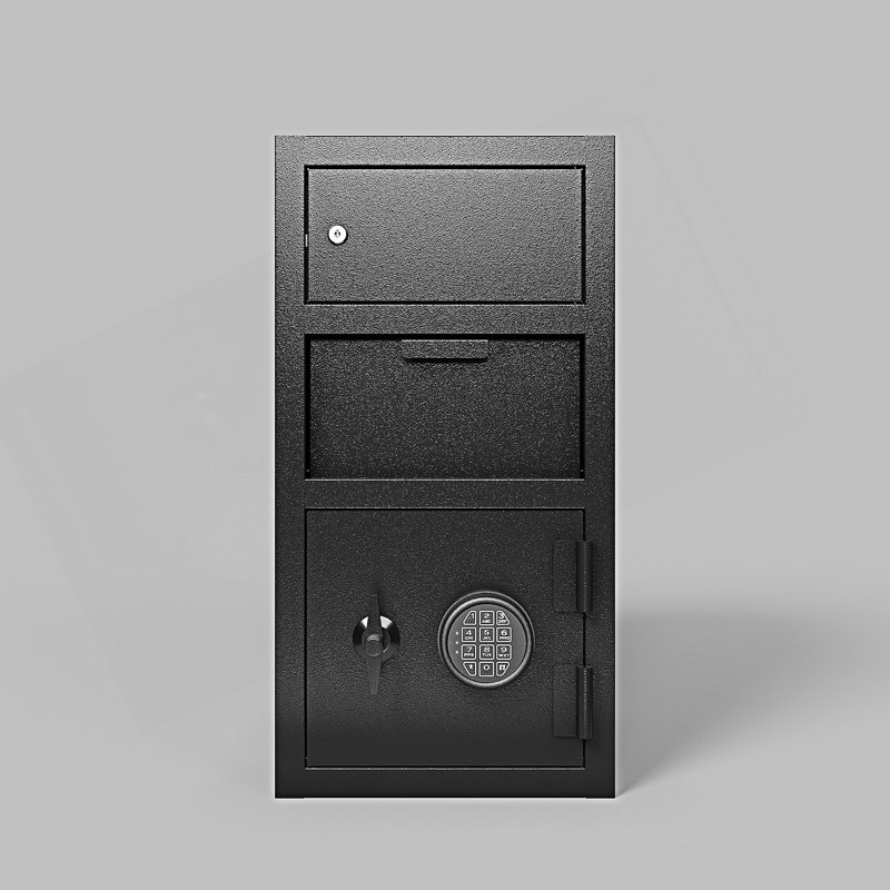 Armoire décorative, armoire basculante à double porte, coffre-fort de dépôt numérique, coffre-fort avec verrou à code électronique et boîte de dépôt