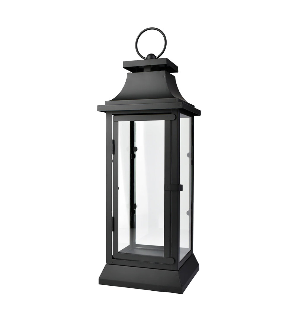 Floor Lantern Breakwater Bay Color: Black Size: 20" H x 6.75" D x 6.75" D