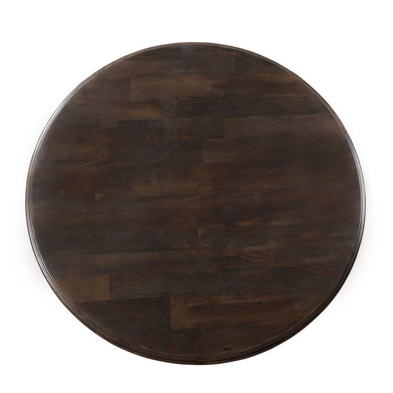 Nimes Round Solid Wood Dining Table, 60" L x 60" W