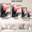 Feuilles tropicales roses - Tableau encadré sur toile à motif de feuille de palmier-617568760-617568762