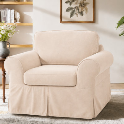 Vintage Upholstered Lounge Chair Compression No Assembly Required Accent Chair
