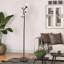 Lampe sur pied à DEL moderne avec abat-jour en verre givré-858497516