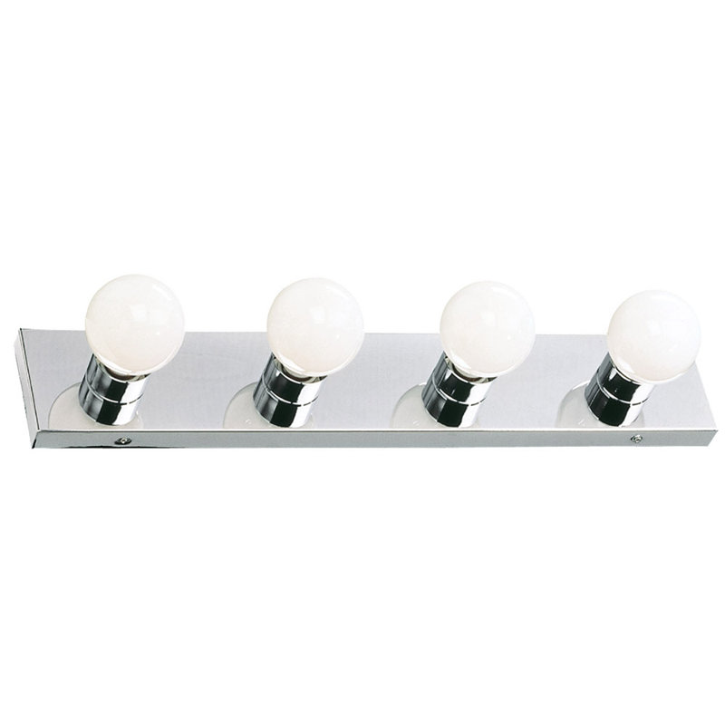 Barre d'éclairage de salle de bain Darrik, 4, Chêne miel