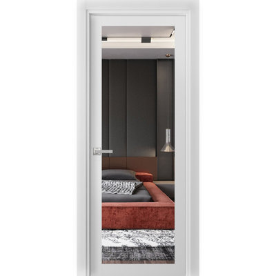 Porte standard en verre massif Lucia