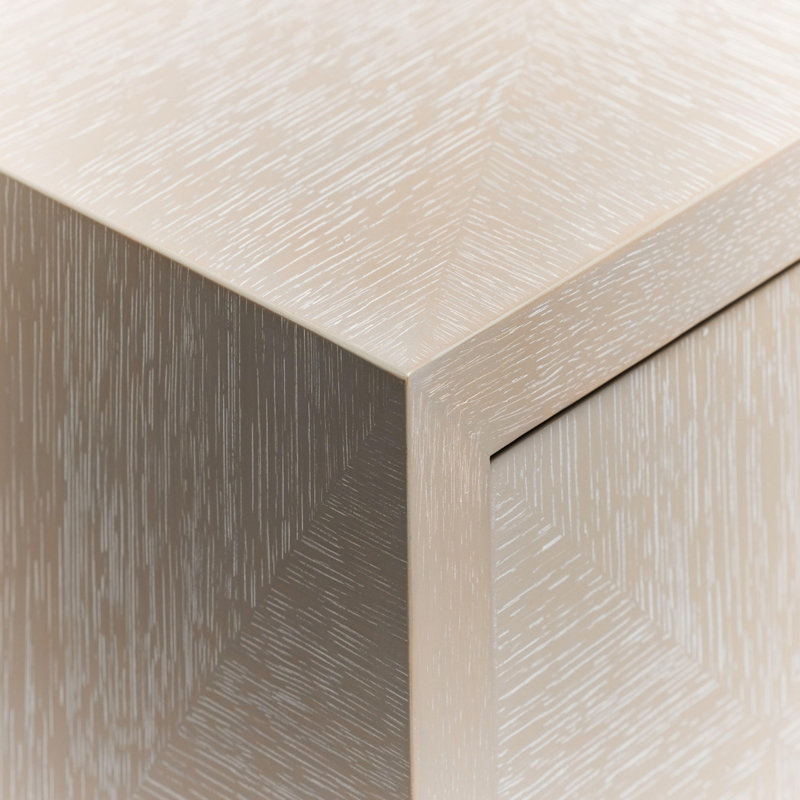 Lowell 1 - Drawer Solid Wood Nightstand
