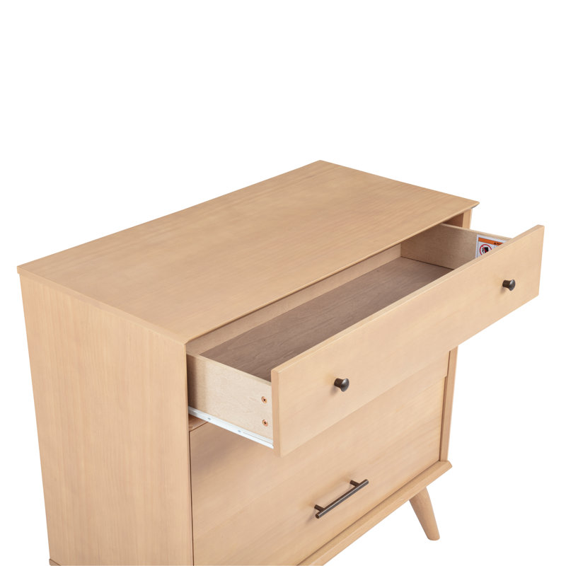 Commode 3 tiroirs Ashlie, Chêne clair