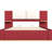 Queen Size Red Upholstered Platform Bed With Soft Rounded Corners, Comfortable Lean, No Box Spring, Side Shelves For Items Panel, Easy Assembly, Stable Structure,