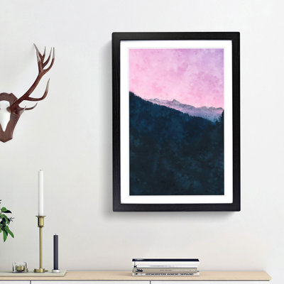 Purple Sunset - Picture Frame Graphic Art Print