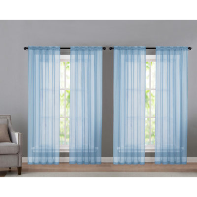 Panneau de rideau transparent d'extérieur Sarber Basic