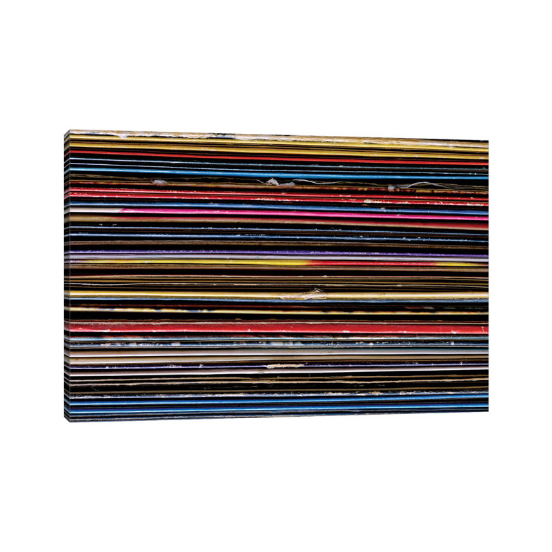 Vinyle Collection II par Tom Quartermaine - photographie sur toile tendue, H 26 po x l 40 po x 1,5 po