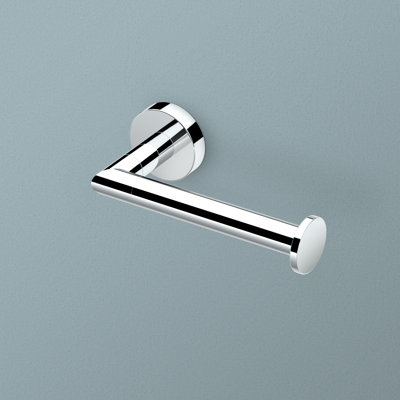 Gatco Glam Wall Mounted Euro Style Toilet Paper Holder | Single Post In Chrome
