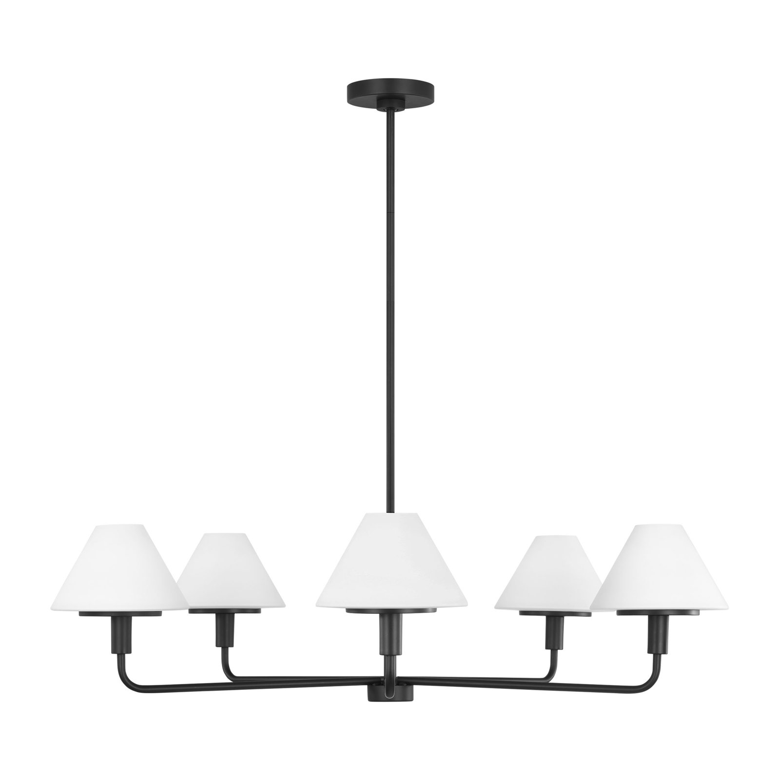 Kristin 5-Light Chandelier, Midnight Black