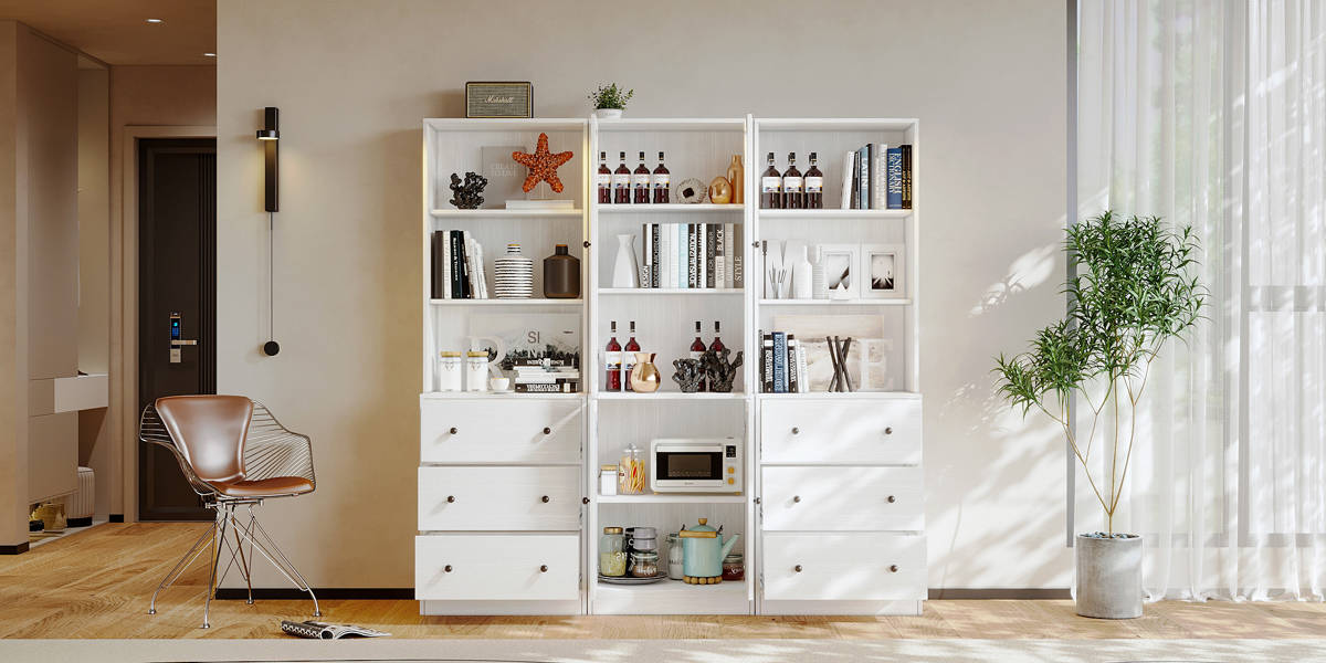 Reshelle Book Cabinet Storage Bookcase