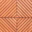 Carreau de terrasse en bois 11 po x 11 po brun