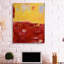 «Red and Yellow Color Block with Horizon Line» par Erin Ashley - reproduction d'art-52745035-52745033