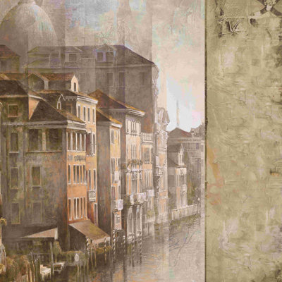 " Dusk In Tuscany Raised Squares "