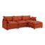 Canapé modulaire modulaire en chenille avec repose-pieds-355926460-355926462