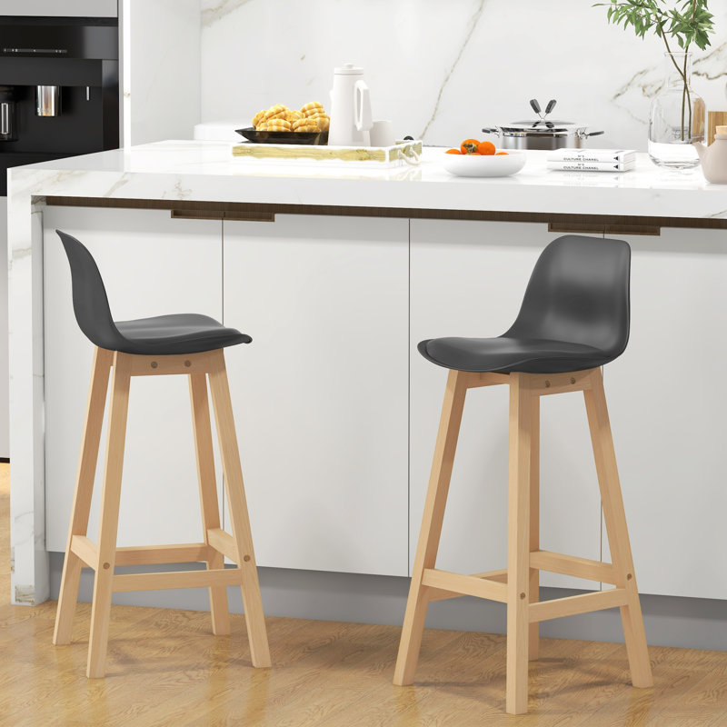 Tabouret de bar 29,3 po Nala, Noir
