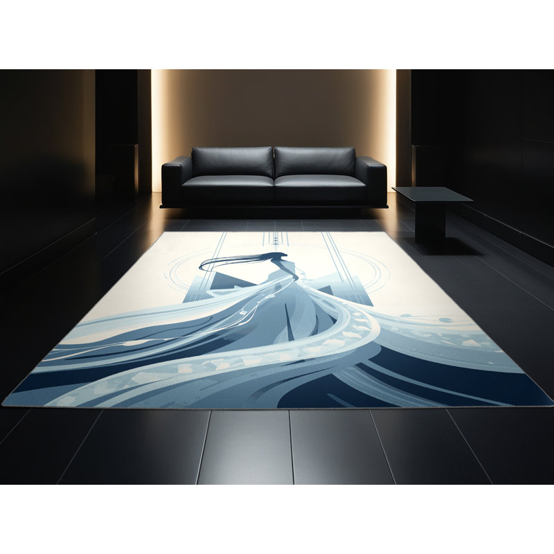 Tapis brun moelleux doux et moelleux Tindley, 2 x 5