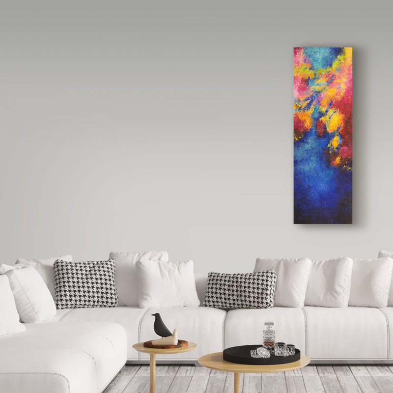 «Barabbas» Vue aérienne par - reproduction d'art sur toile tendue, H 47 po x l 16 po x P 2 po