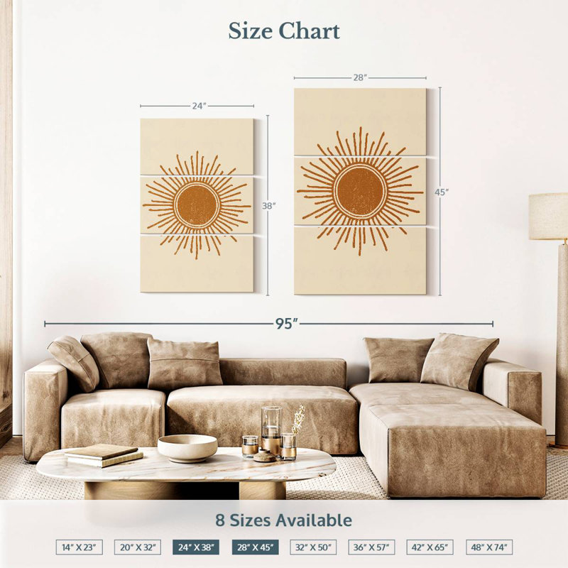 Oberle Boho Sun II, H 38 po x l 24 po