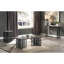 Table de bout en chêne antique et noir avec double piédestal en métal, conception ovale, solide support stable, petit espace au sol requis, plus d'espace pour se déplacer, coffre-fort pour les endroits restreints, sophistication classique, 23