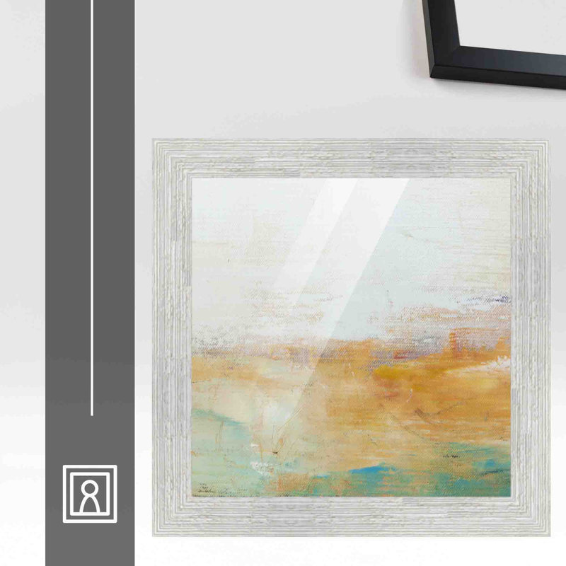 Cadre 5 photos en bois de grange 5X5, 12 po x 12 po, Blanc
