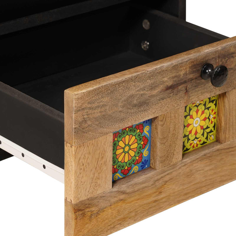 40cm W Solid Wood Bedside Table