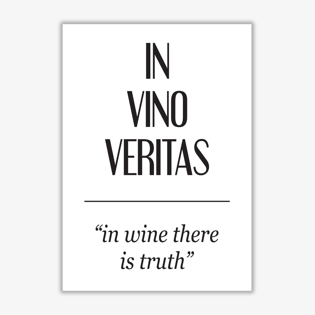 Poster "In Vino Veritas"