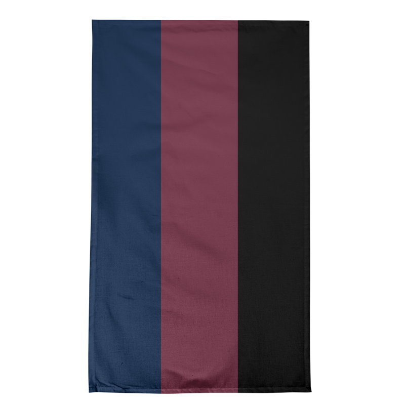 Serviette de thé à rayures pour équipe de football baltimore retour, Cotton, Navy Blue/Wine/Black Cleveland Basketball