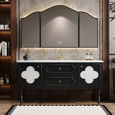 Fashionable floor-standing bathroom cabinet