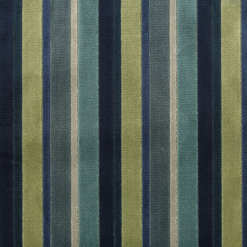 Tissu baroque, Bleu / vert