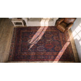 Blue Tribal Antique Late 19th Century Afghan Baluch Rug
