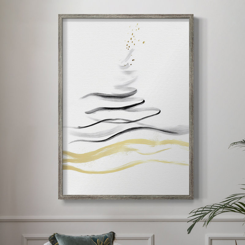 «Christmas Holiday Art» CDXxIV, reproduction d'art encadrée - bois massif, H 11 po x l 9 po