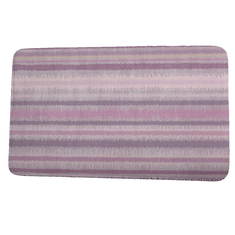 Tapis pour salle de bain Doherty, H 18 po x L 30 po, Mauve