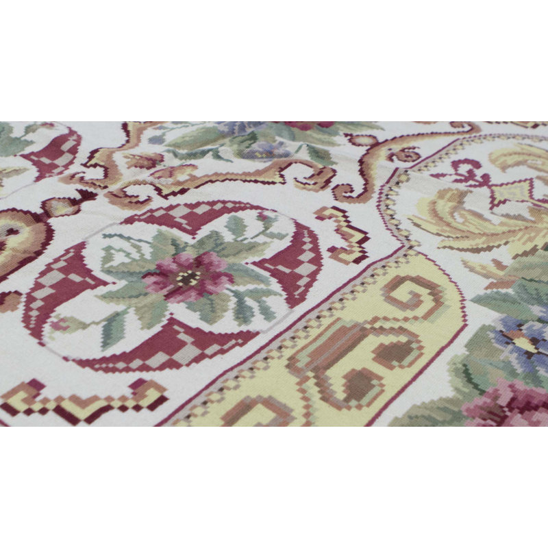 Hand-Knotted High-Quality Yellow Area Rug